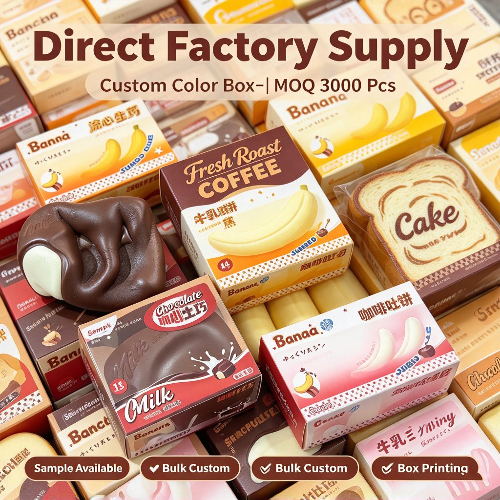 Custom Soft Bread Squishy — Bulk Wholesale & Logo Print