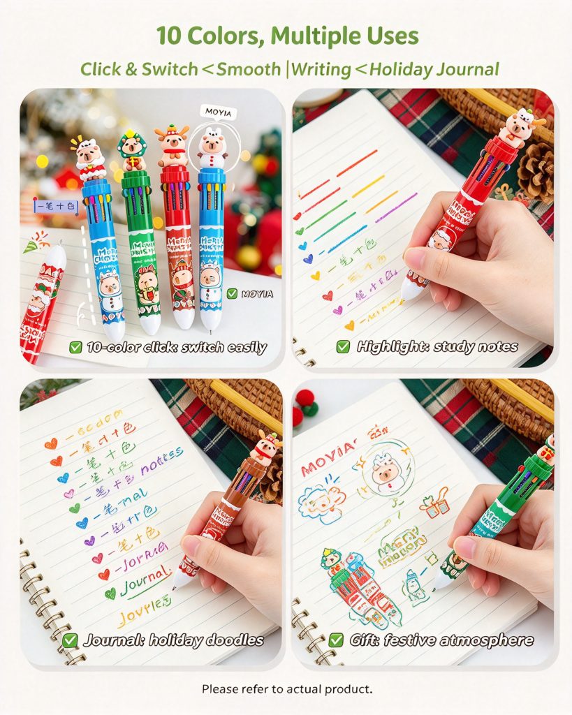 Capybara 10 Colors Ballpoint Pen - MOYIA custom wholesale