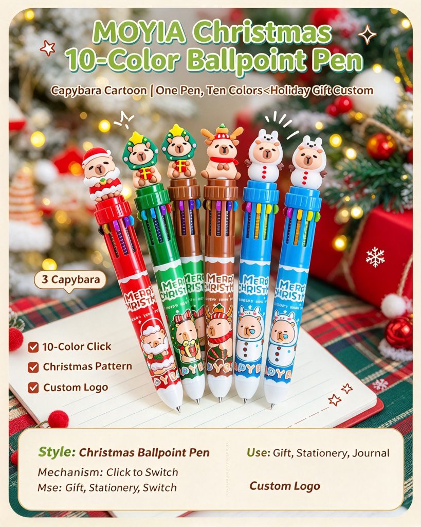 Capybara 10 Colors Ballpoint Pen - MOYIA custom wholesale
