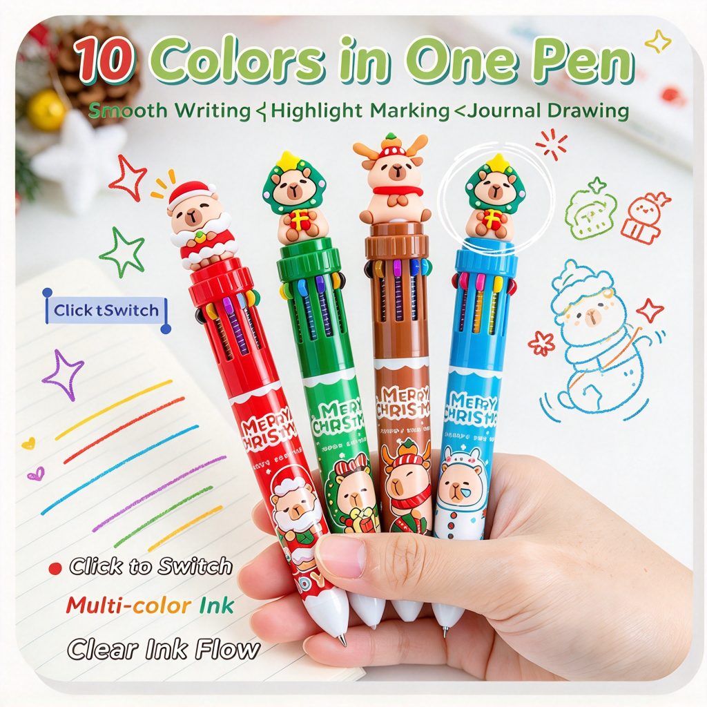 Capybara 10 Colors Ballpoint Pen
