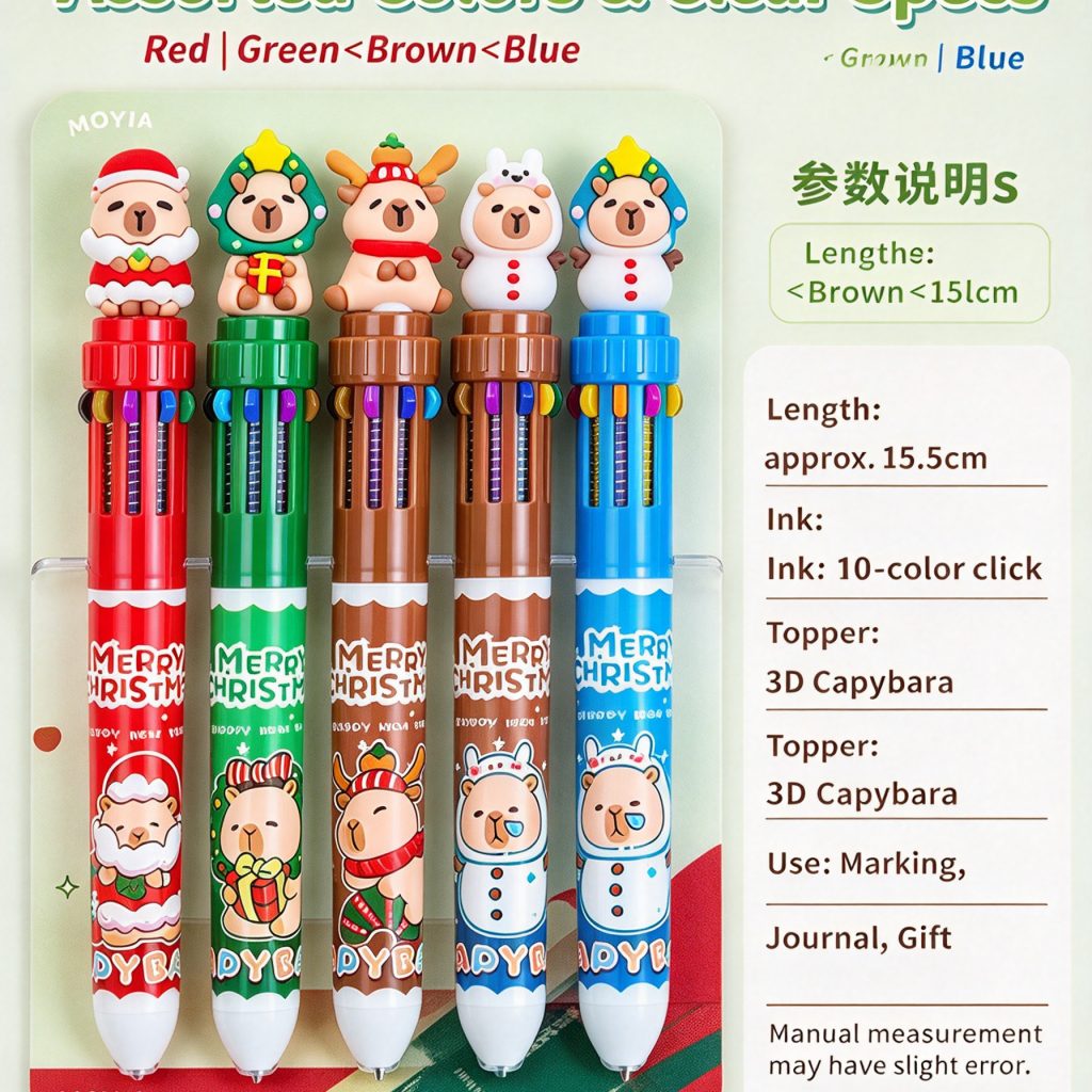 Capybara 10 Colors Ballpoint Pen