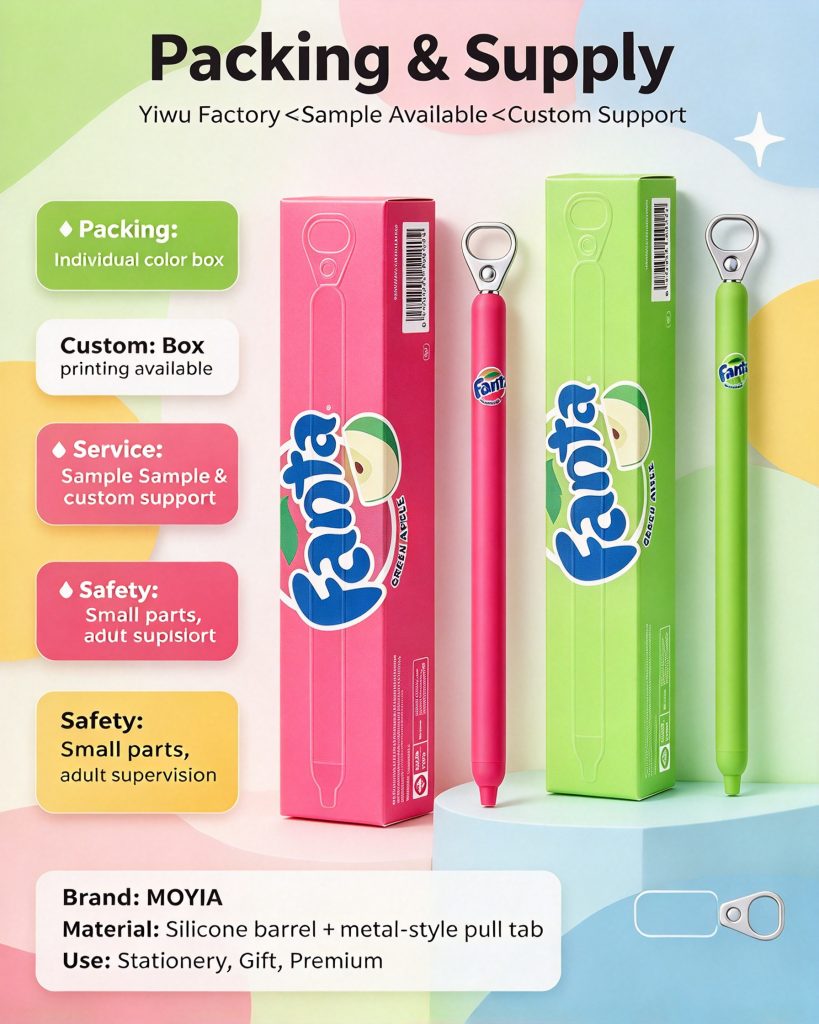 Fanta POPUP Pull Tab Gel Pen - MOYIA custom wholesale