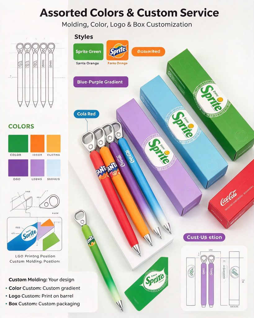Fanta POPUP Pull Tab Gel Pen - MOYIA custom wholesale