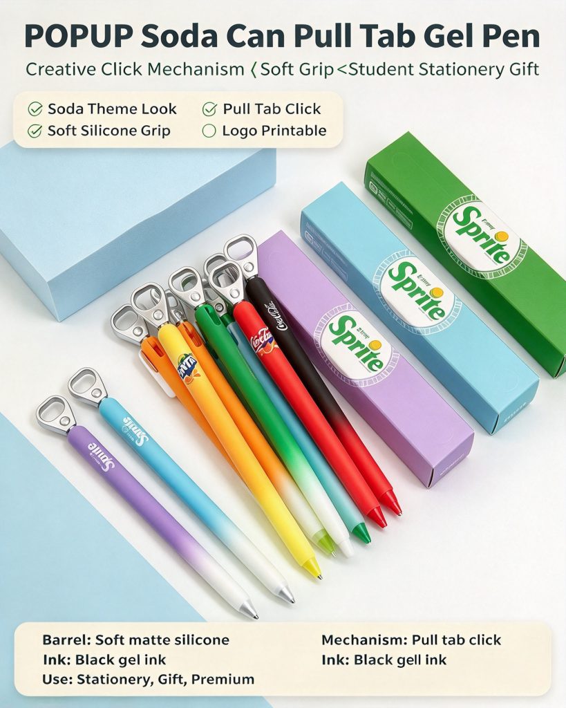 Fanta POPUP Pull Tab Gel Pen - MOYIA custom wholesale