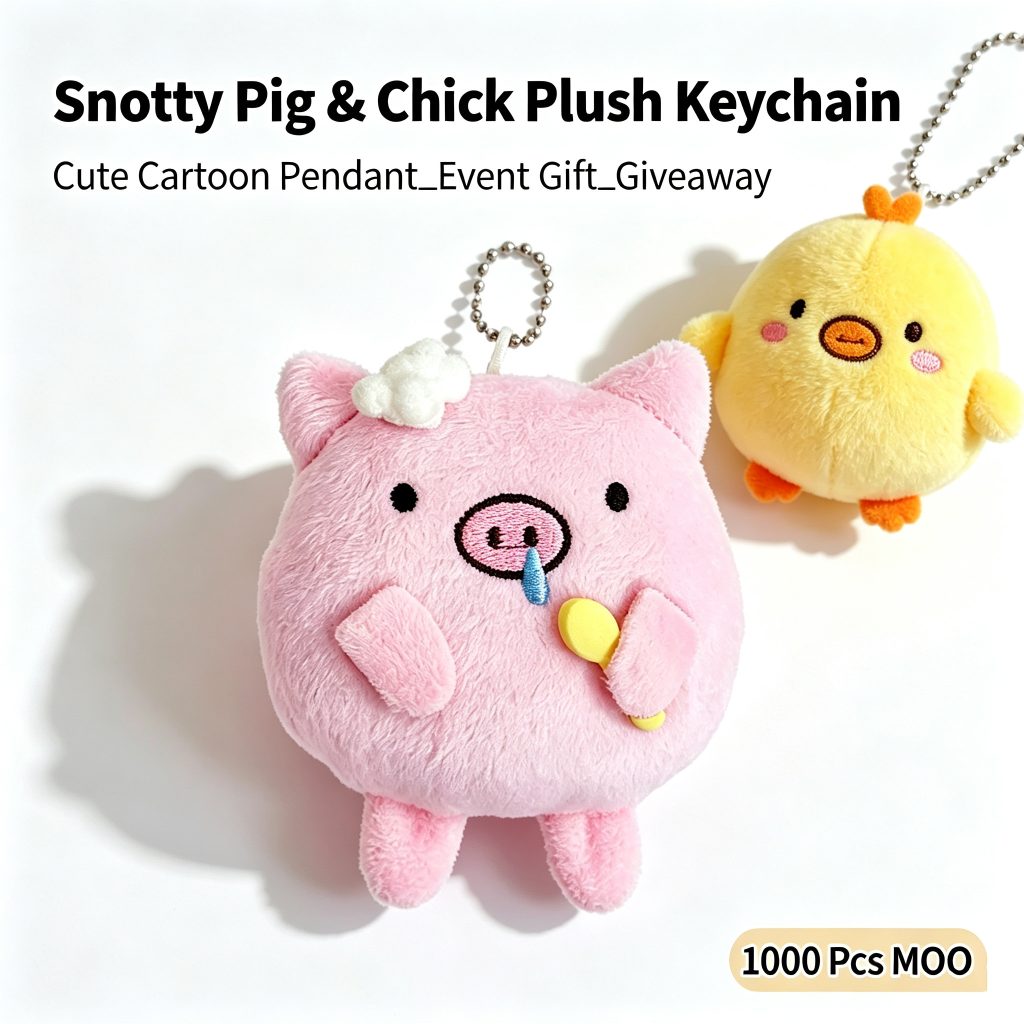 Pig Snot Chick Plush Keychain
