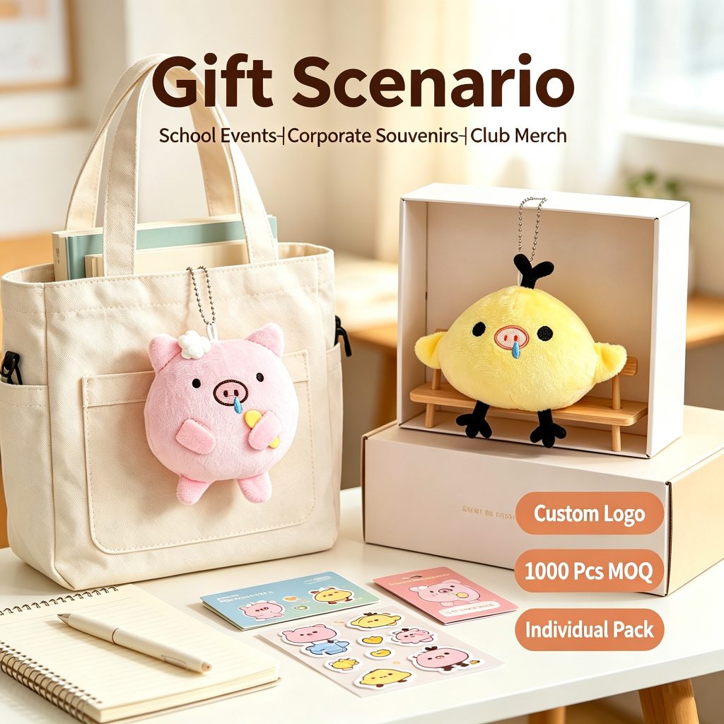 Pig Snot Chick Plush Keychain
