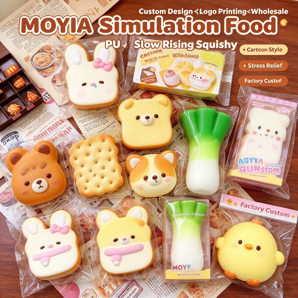 Custom Simulation Food Squishy (PU) — Bulk Wholesale & Logo