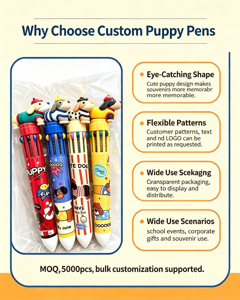 Custom Logo 10-Color Ballpoint Pen — Bulk Wholesale & Private Label