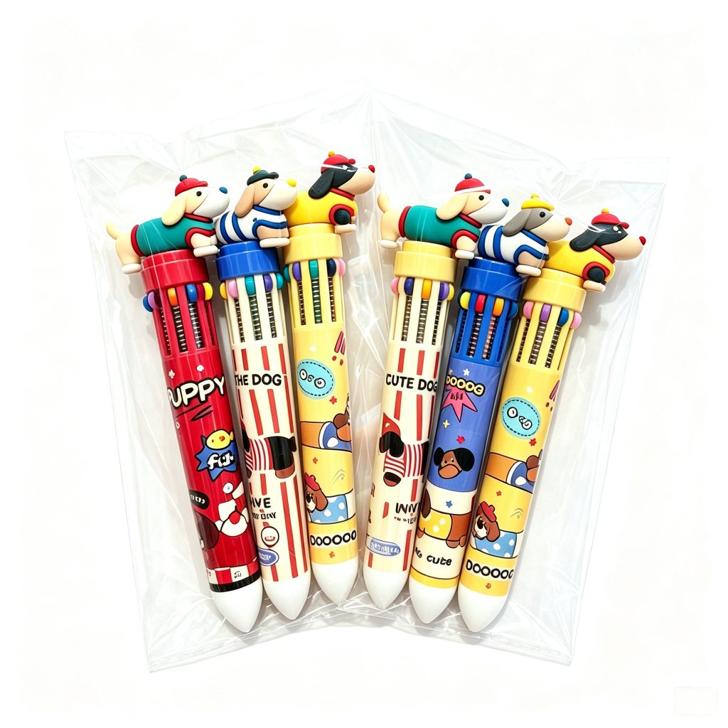 Custom Logo 10-Color Ballpoint Pen — Bulk Wholesale & Private Label